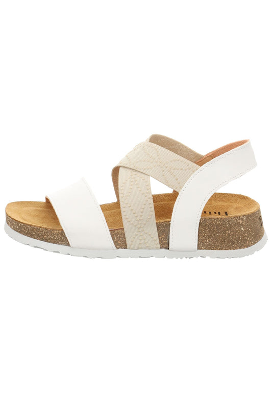 Think! Sandalen Nappaleder Weiß/Beige