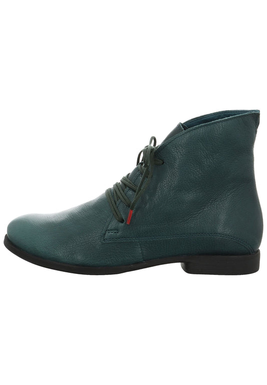 Think! Stiefelette Nappaleder Petrol Warmfutter