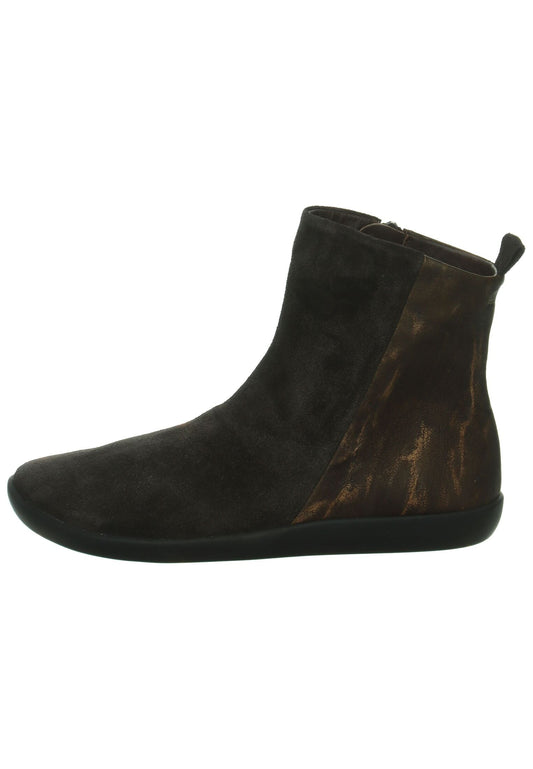 Think! Stiefelette Veloursleder/Textil Mocca