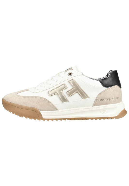 Tom Tailor Sneaker Lederimitat/Textil Cream