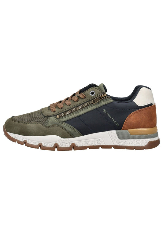 Tom Tailor Sneaker Lederimitat/Textil Khaki