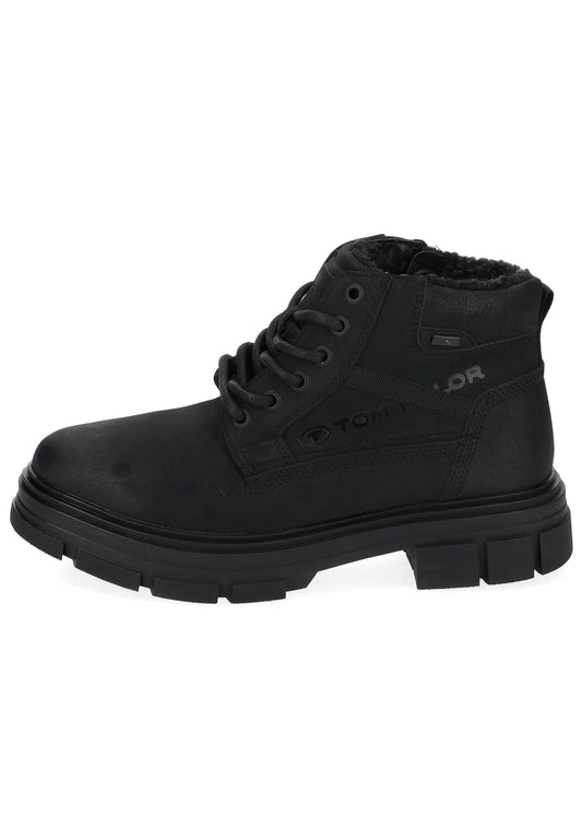Tom Tailor Stiefelette Lederimitat/Textil Schwarz Warmfutter