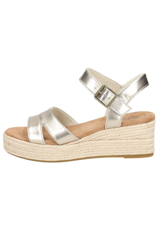 TOMS Sandalen Leder Gold