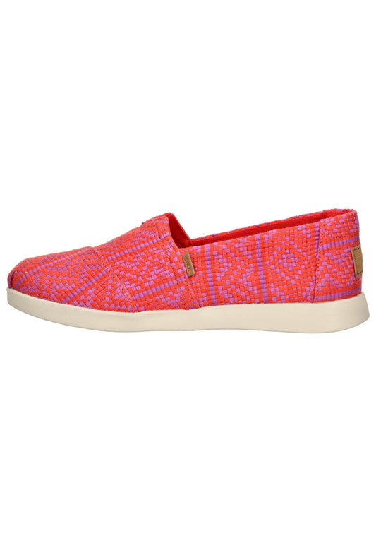 TOMS Slipper Textil Rot