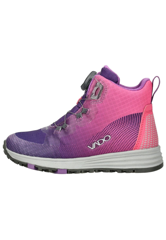 VADO Stiefelette Mesh Violett/Pink Warmfutter