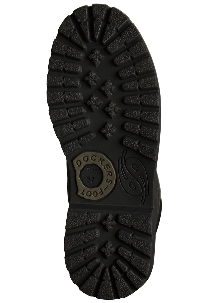 Dockers Stiefelette Leder Schwarz Warmfutter - surf4shoes