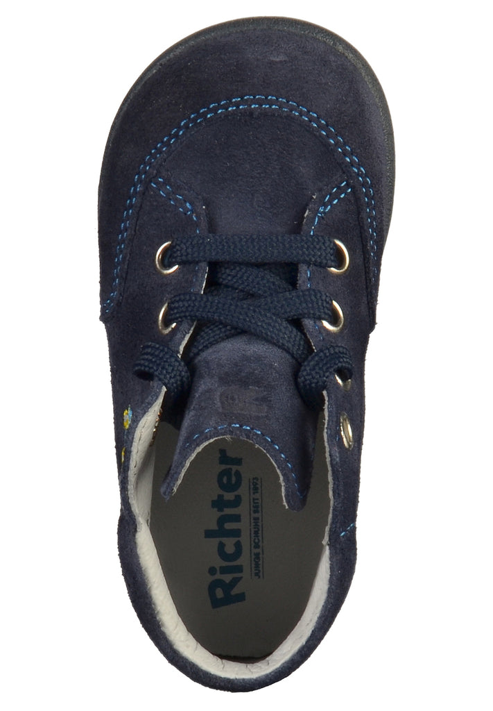 Richter Halbschuhe Veloursleder Dunkelblau - surf4shoes