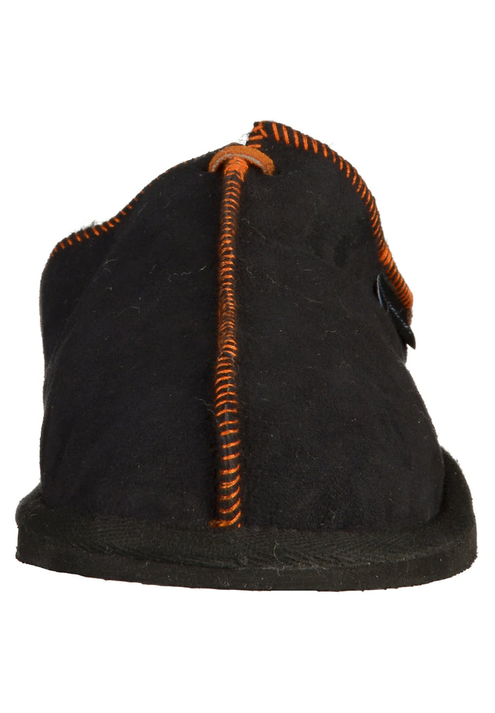 Shepherd Hausschuhe Leder Schwarz - surf4shoes