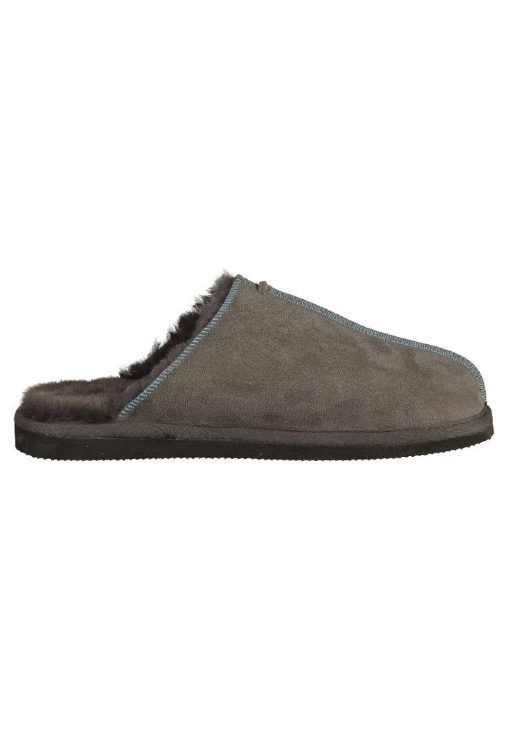 Shepherd Hausschuhe Leder Asphalt - surf4shoes
