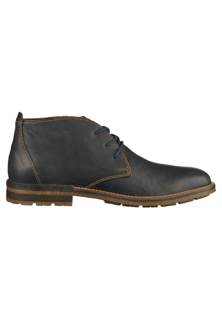 Rieker Stiefel Glattleder Blau - surf4shoes