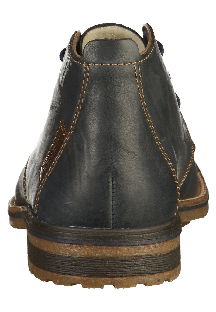 Rieker Stiefel Glattleder Blau - surf4shoes