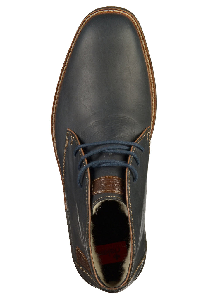 Rieker Stiefel Glattleder Blau - surf4shoes