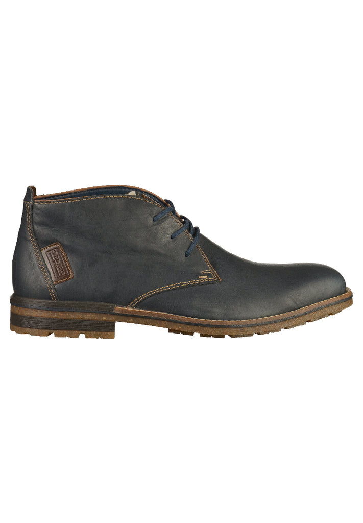 Rieker Stiefel Glattleder Blau - surf4shoes