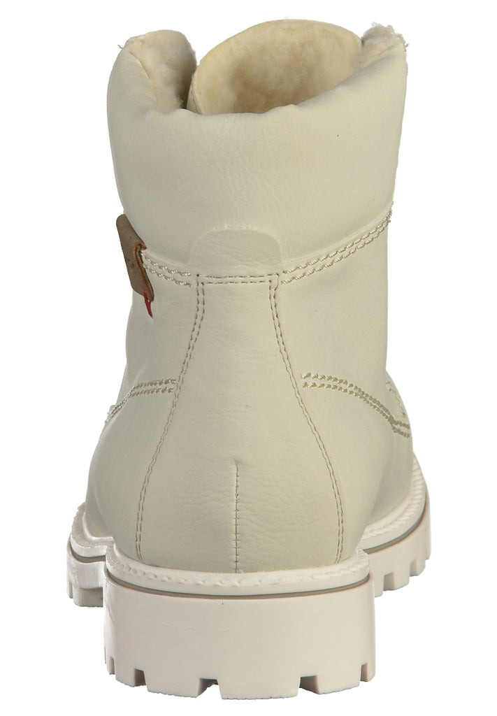 Rieker Stiefelette Lederimitat Weiß - surf4shoes