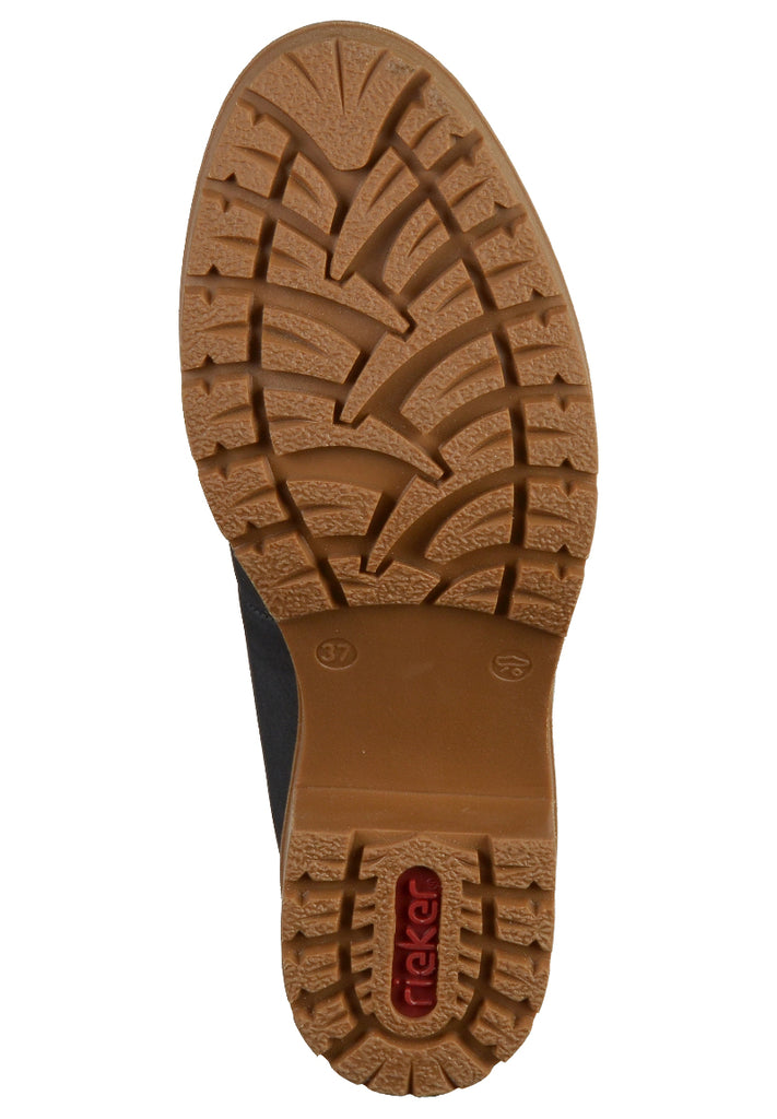 Rieker Stiefelette Lederimitat Blau - surf4shoes