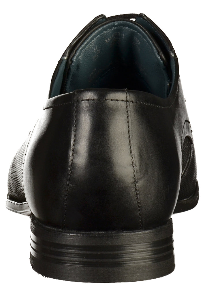 Bugatti Businessschuhe Glattleder Schwarz - surf4shoes