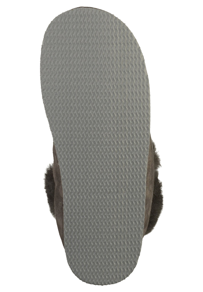 Shepherd Hausschuhe Leder Asphalt - surf4shoes