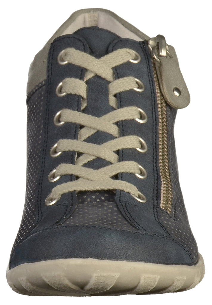 Remonte Halbschuhe Leder/Synthetik Blau - surf4shoes