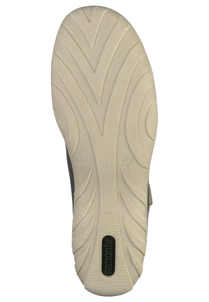 Remonte Halbschuhe Leder/Synthetik Blau - surf4shoes