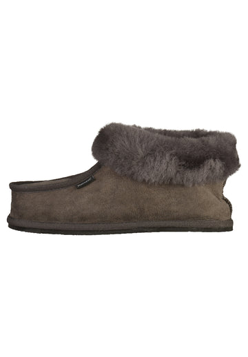 Shepherd Hausschuhe Leder Asphalt - surf4shoes