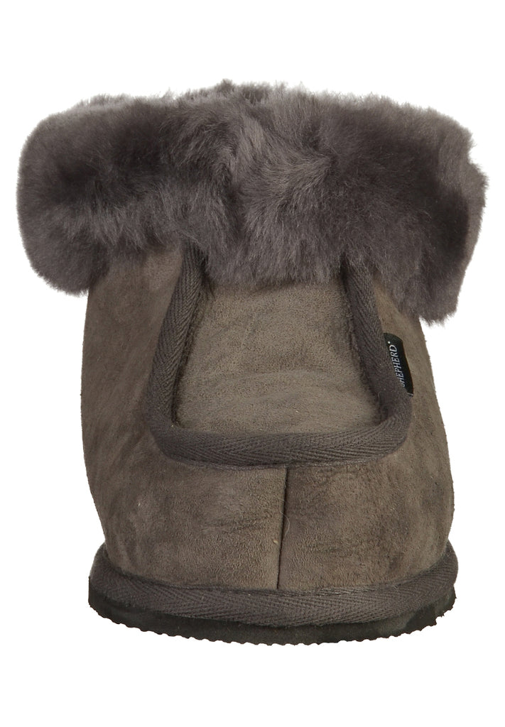 Shepherd Hausschuhe Leder Asphalt - surf4shoes