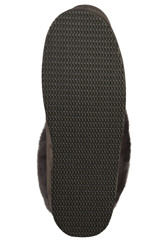 Shepherd Hausschuhe Leder Asphalt - surf4shoes