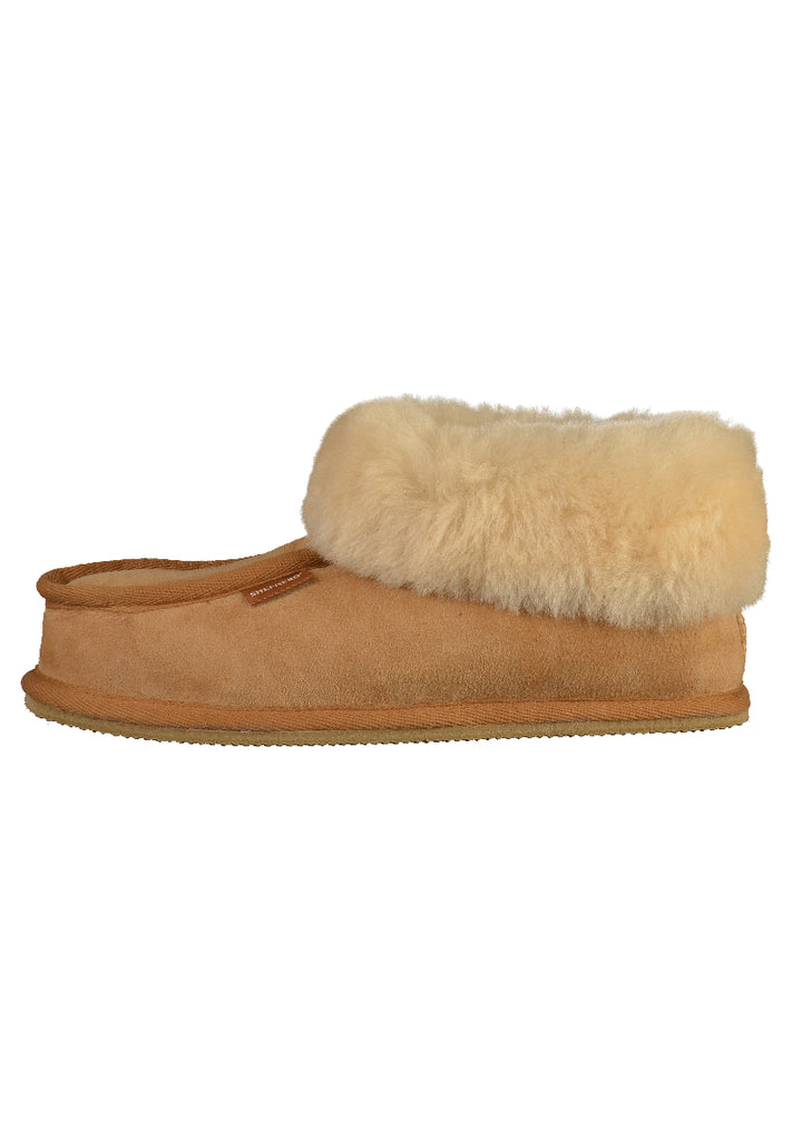 Shepherd Hausschuhe Leder Chestnut - surf4shoes