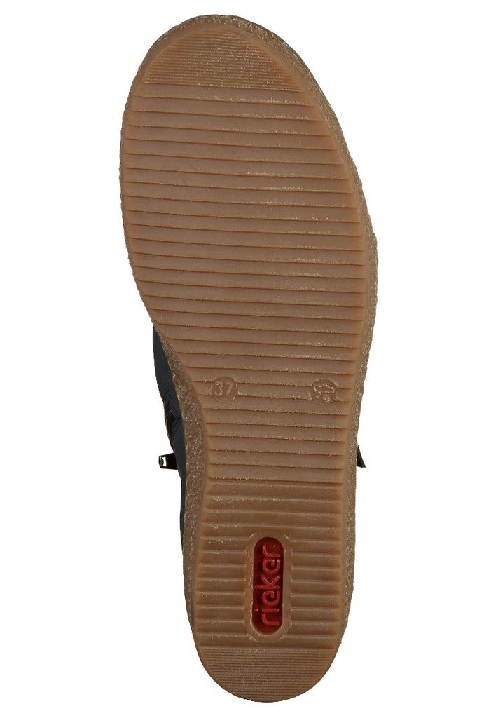 Rieker Sneaker Lederimitat Blau - surf4shoes