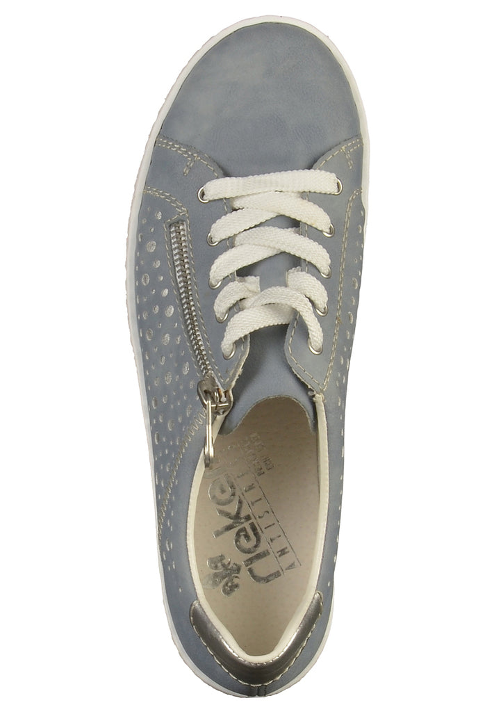 Rieker Sneaker Lederimitat Blau - surf4shoes