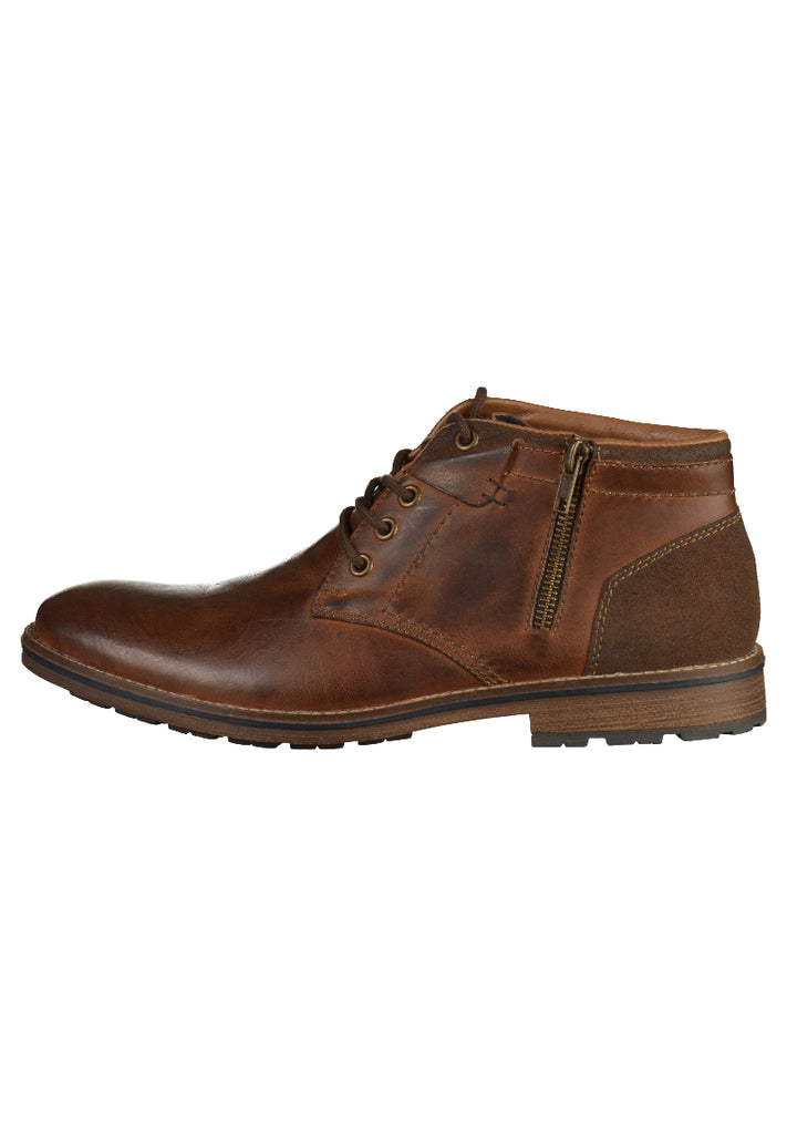Rieker Stiefelette Glattleder Braun - surf4shoes