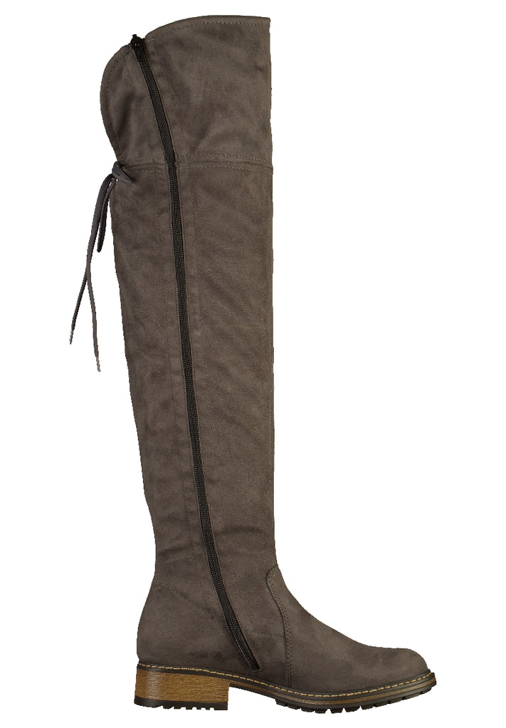 Rieker Stiefel Lederimitat Grau - surf4shoes