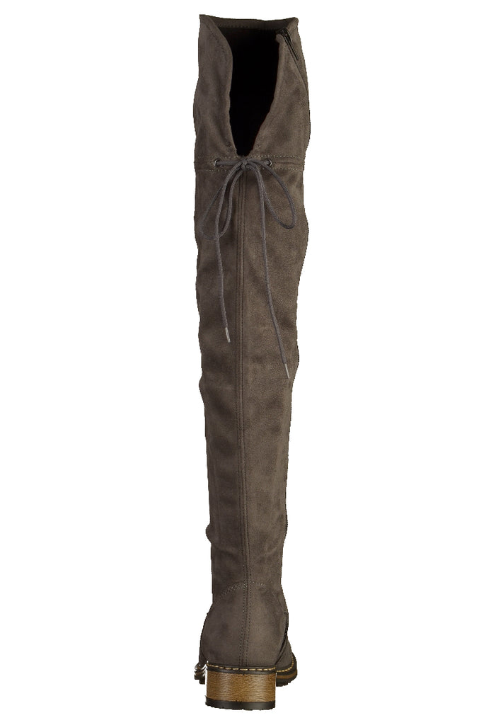 Rieker Stiefel Lederimitat Grau - surf4shoes