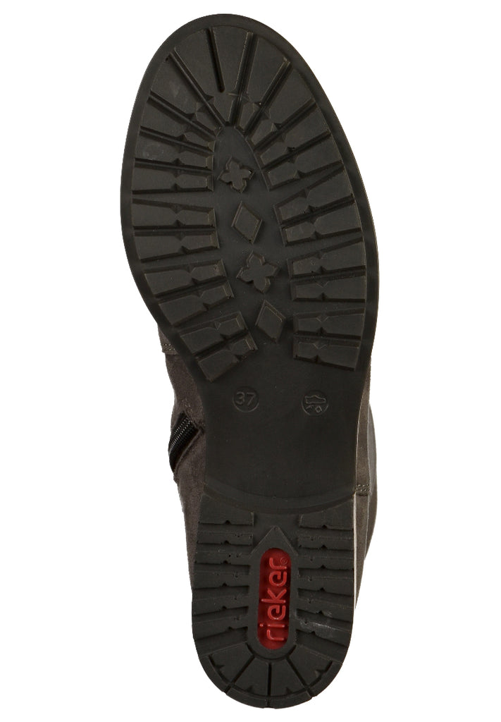 Rieker Stiefel Lederimitat Grau - surf4shoes