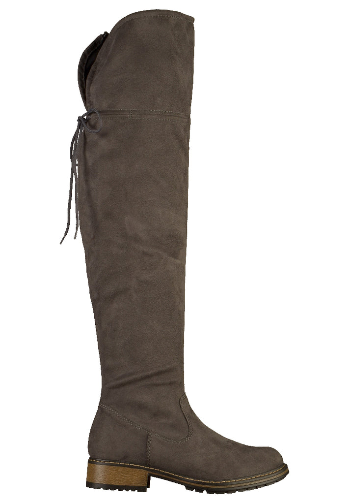 Rieker Stiefel Lederimitat Grau - surf4shoes