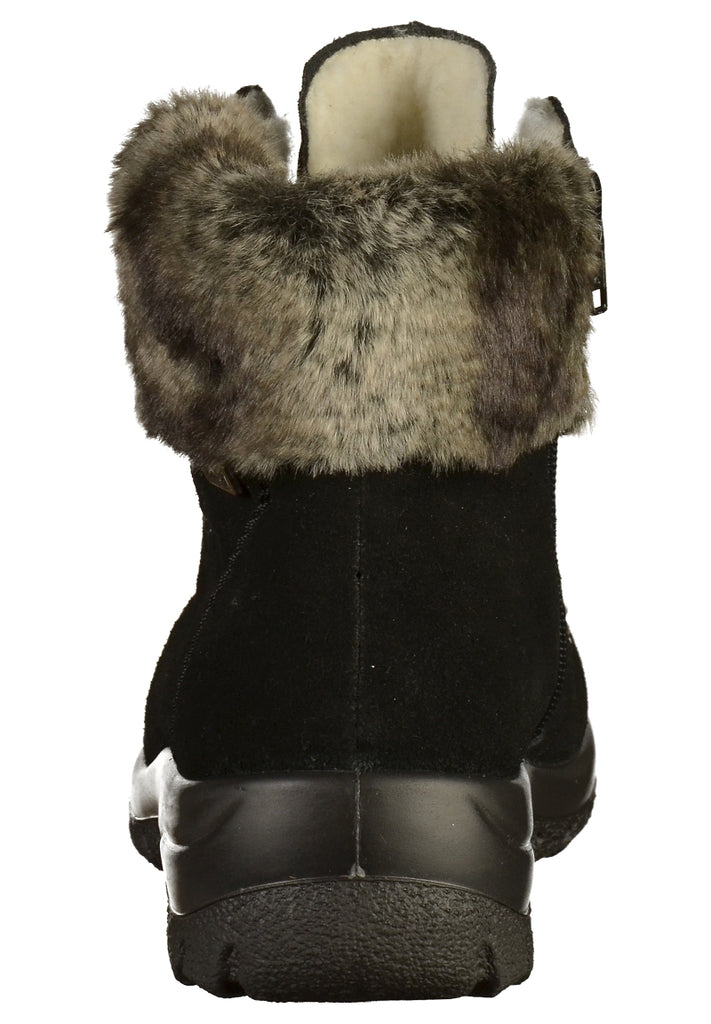 Rieker Stiefelette Leder Schwarz - surf4shoes