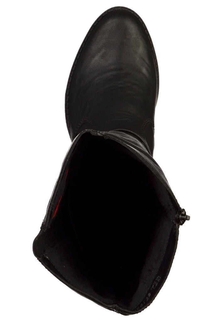 Rieker Stiefel Lederimitat Schwarz - surf4shoes