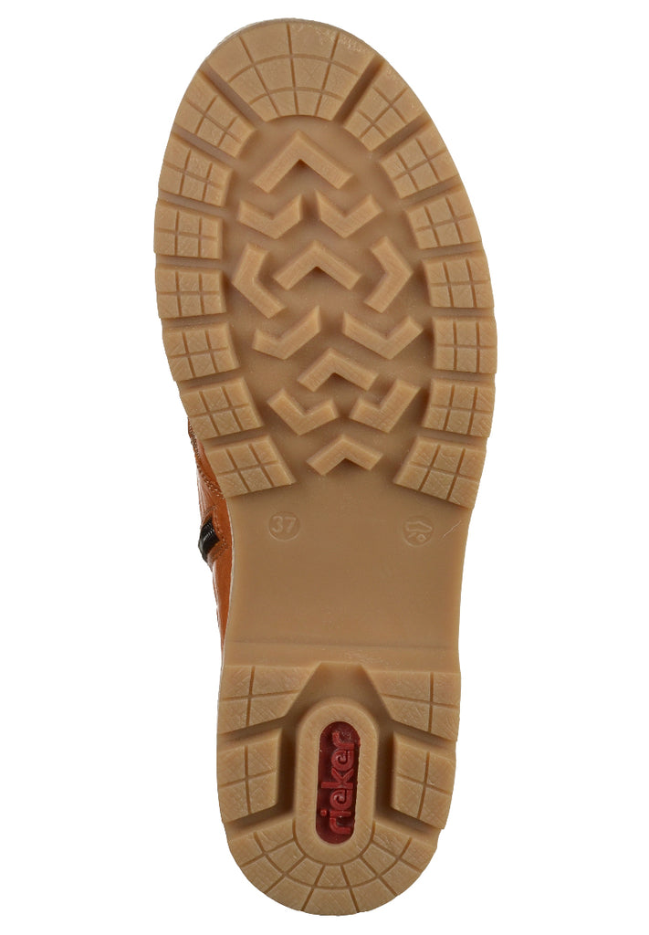 Rieker Stiefelette Lederimitat Braun - surf4shoes