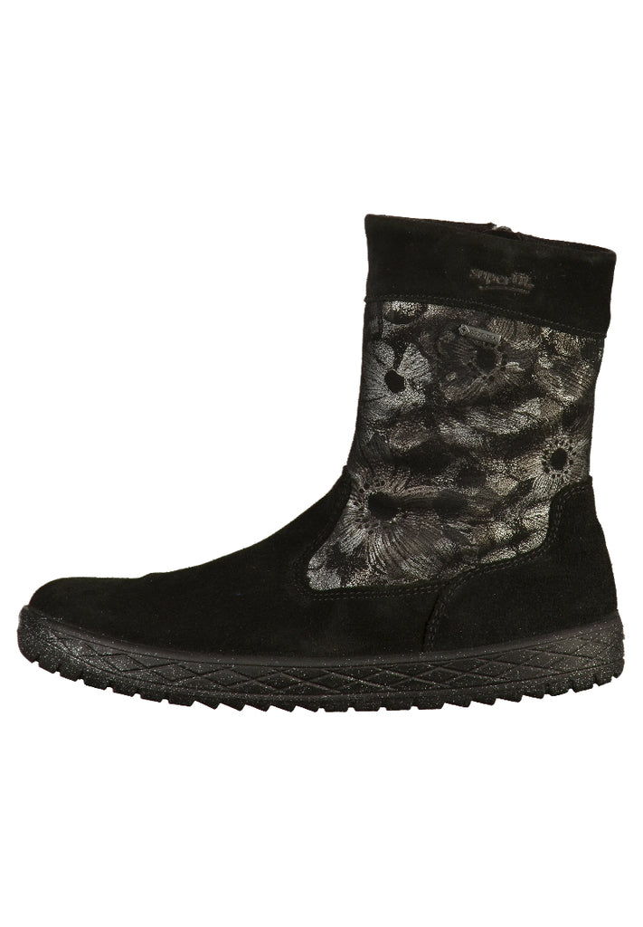 Superfit Stiefelette Veloursleder Schwarz - surf4shoes