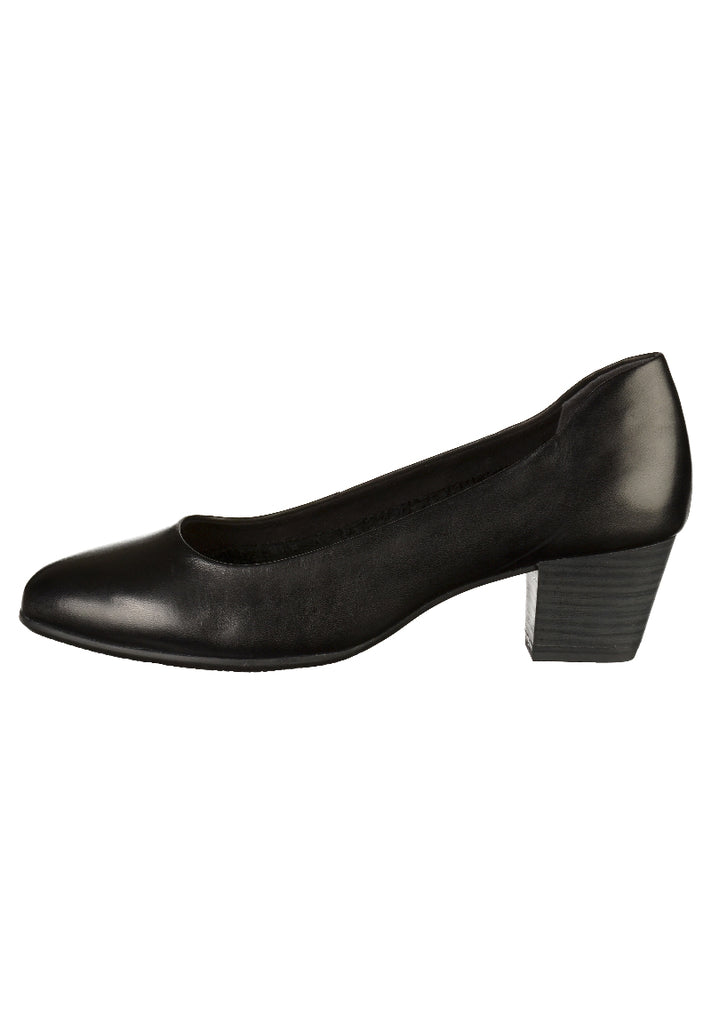 Tamaris Pumps Leder Schwarz - surf4shoes