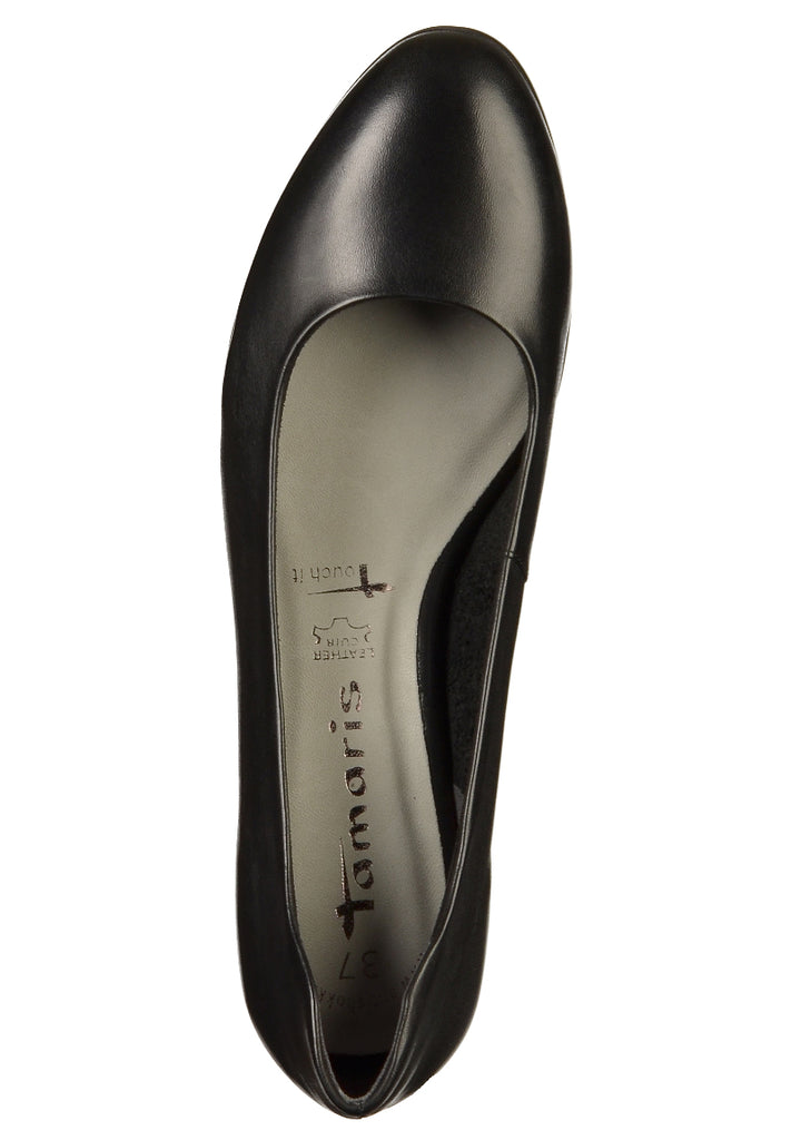 Tamaris Pumps Leder Schwarz - surf4shoes