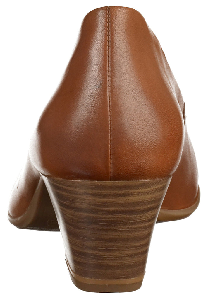Tamaris Pumps Leder Cognac - surf4shoes
