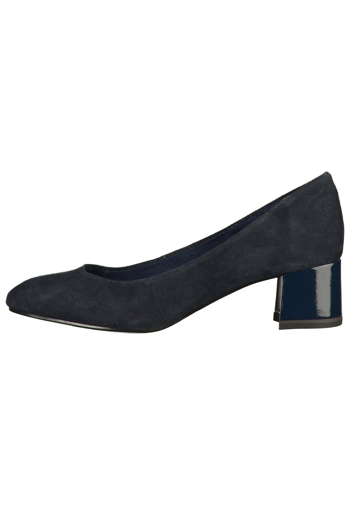 Tamaris Pumps Leder Navy - surf4shoes