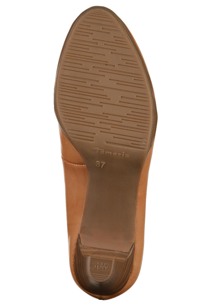 Tamaris Pumps Leder Braun - surf4shoes