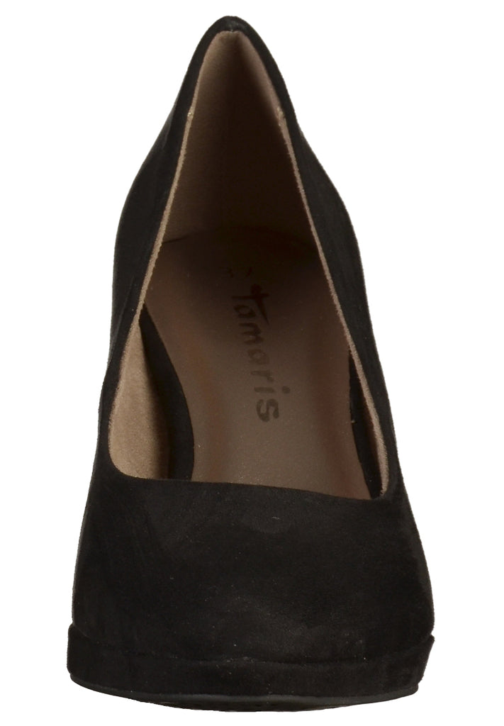 Tamaris Pumps Lederimitat Schwarz - surf4shoes