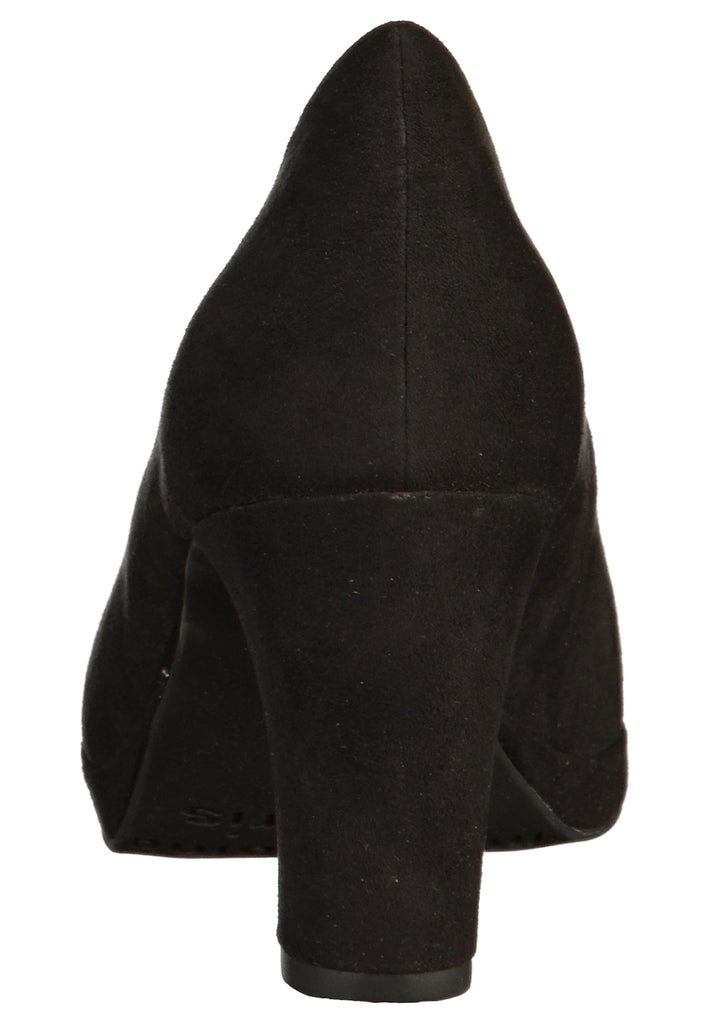 Tamaris Pumps Lederimitat Schwarz - surf4shoes