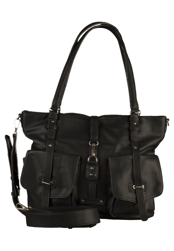 Tamaris Taschen Lederimitat Schwarz - surf4shoes