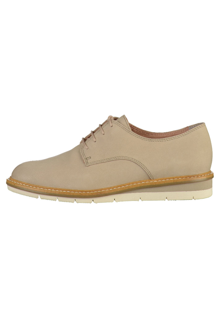 Tamaris Halbschuhe Leder Beige - surf4shoes