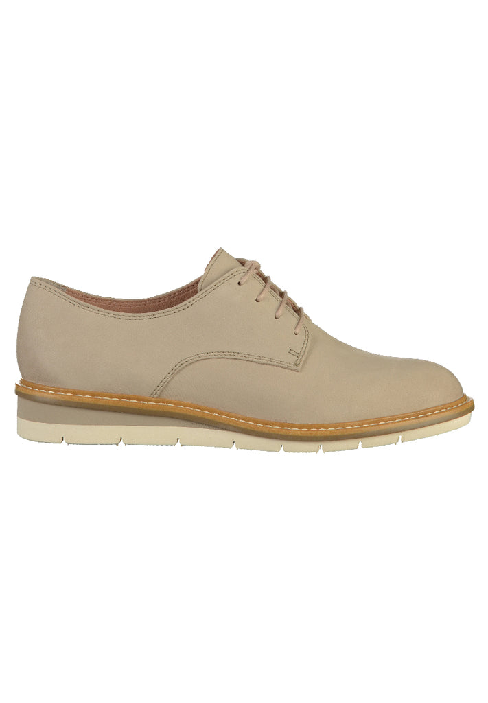Tamaris Halbschuhe Leder Beige - surf4shoes