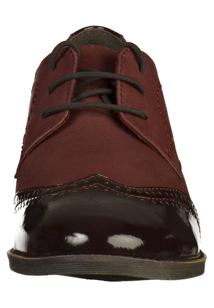 Tamaris Halbschuhe Leder/Synthetik Bordeaux - surf4shoes