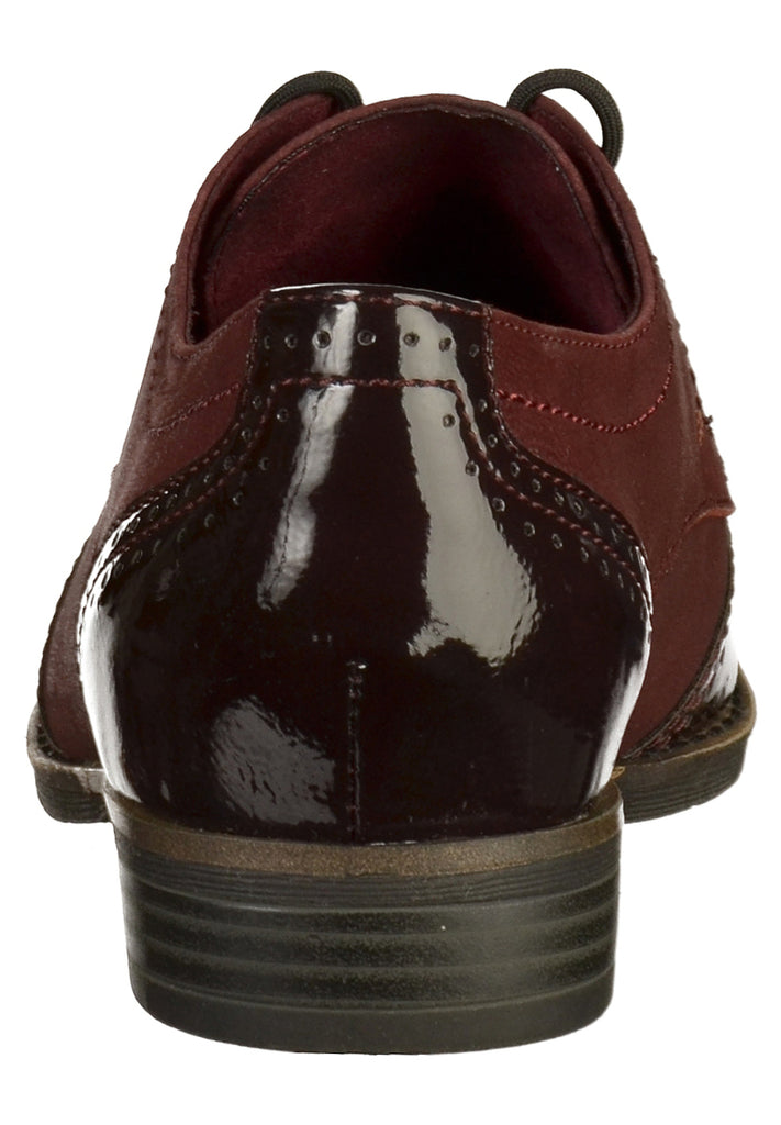 Tamaris Halbschuhe Leder/Synthetik Bordeaux - surf4shoes